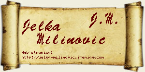 Jelka Milinović vizit kartica